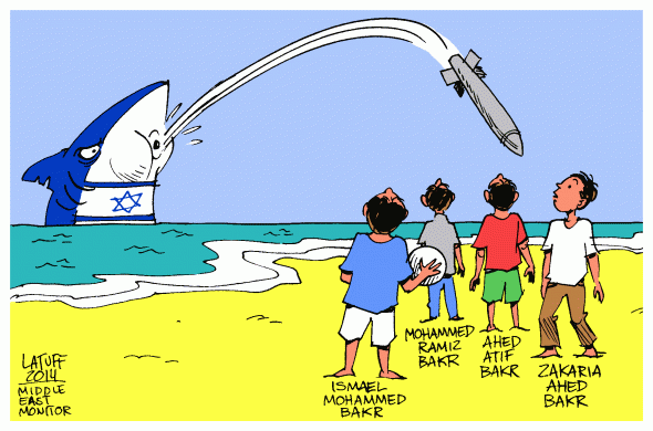 4-kids-slain-by-israel-while-playing-football-in-gaza-beach-middle-east-monitor