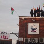 protestors-occupying-israeli-arms-factory