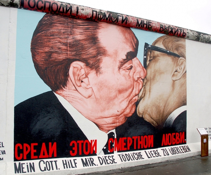 The Socialist Fraternal Kiss between Leonid Brezhnev and Erich Honecker 1979 2