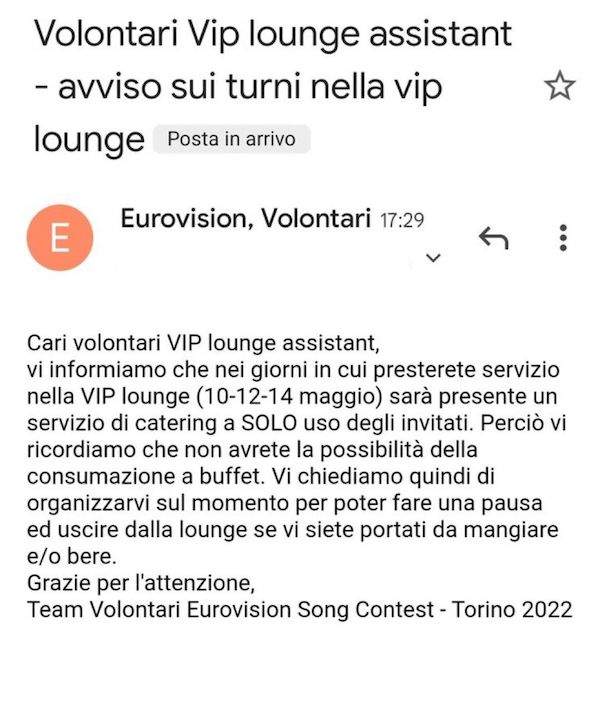 Eurovision 2022 volontari