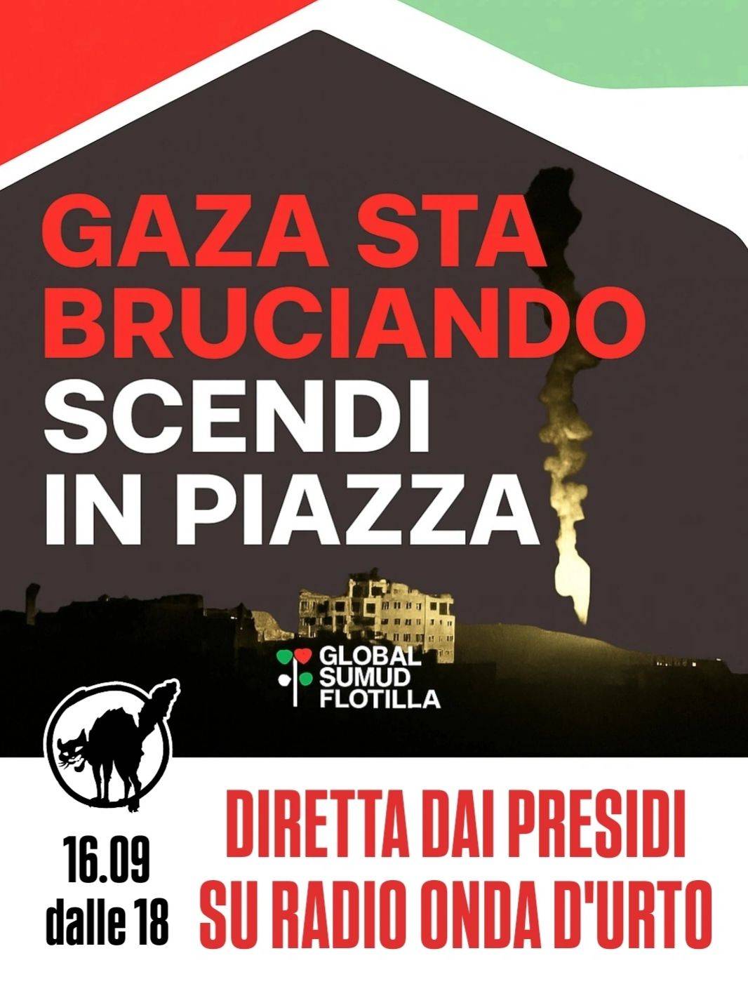 Mobilitazione generale a fianco della Palestina: presidi in tutta Italia