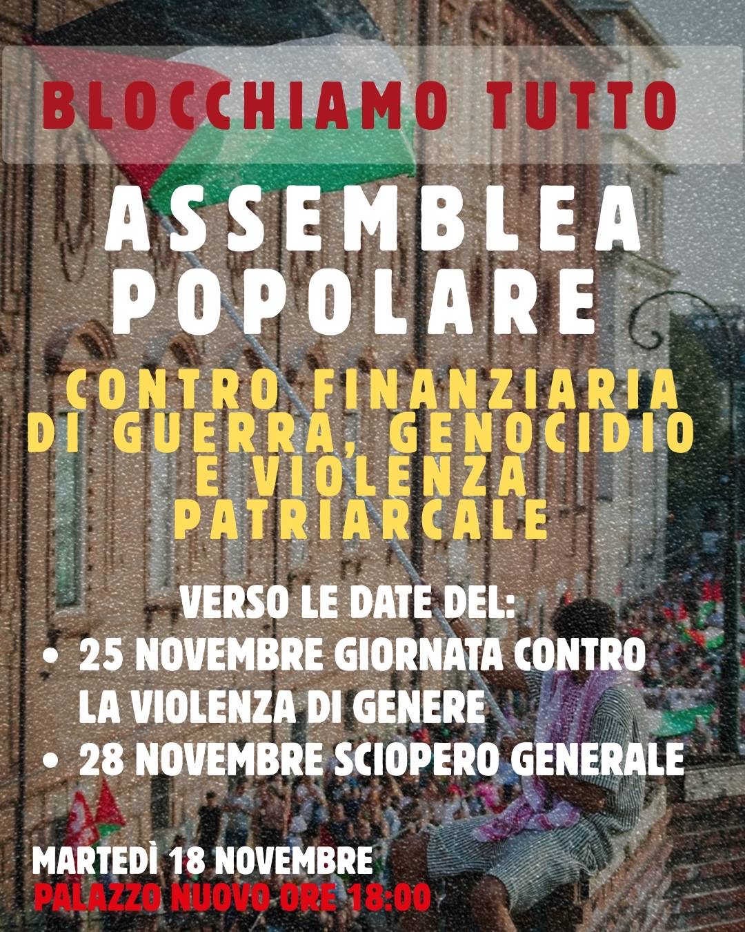 Torino: Assemblea Popolare del coordinamento cittadino Torino per Gaza