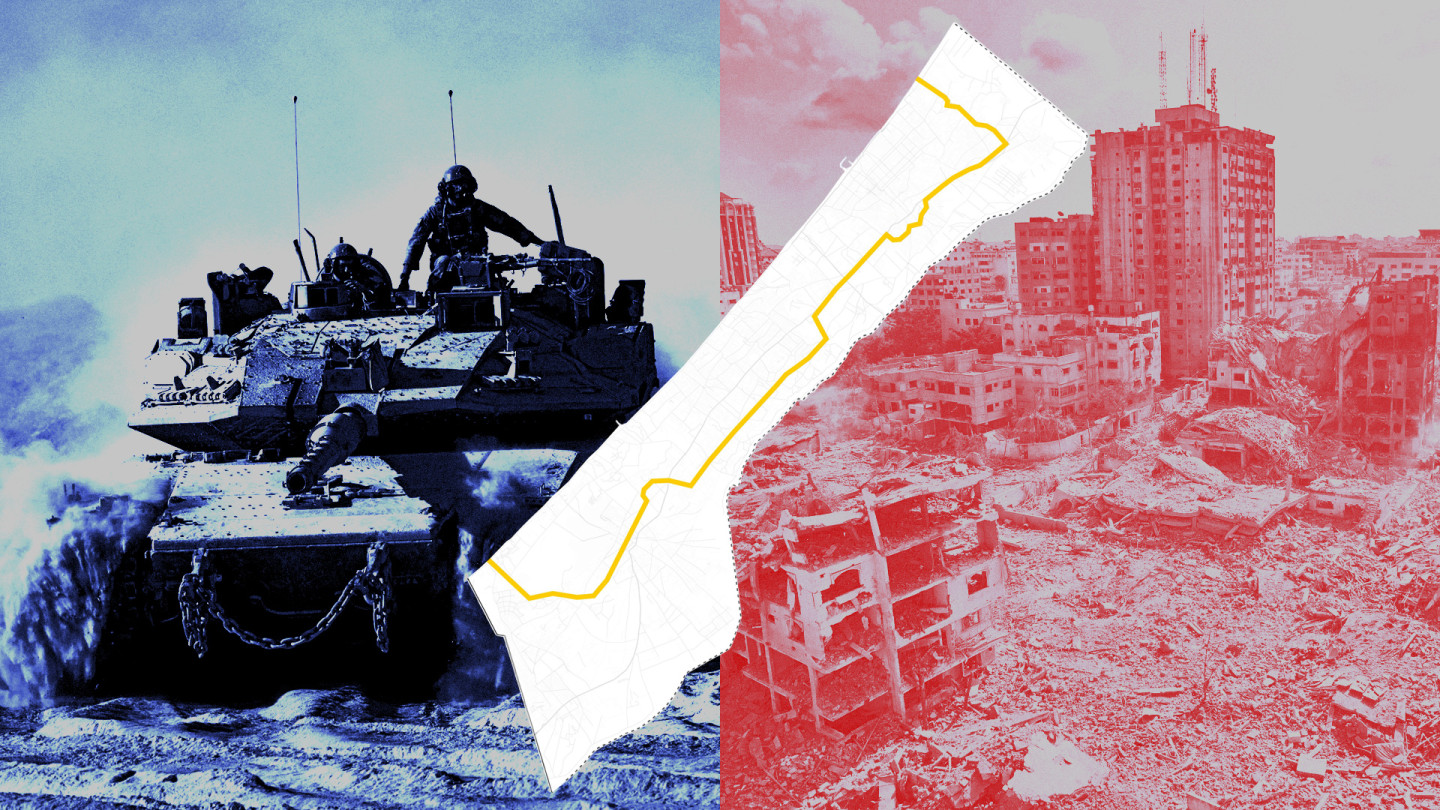 Linee gialle e zone verdi: la divisione di fatto di Gaza