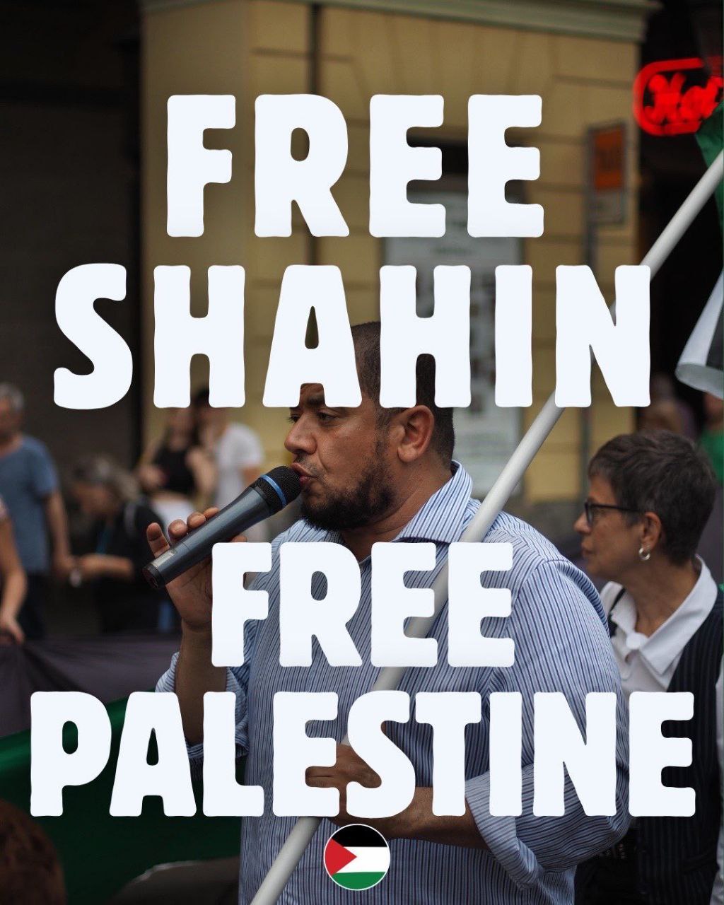Free Shahin! Appello alla mobilitazione
