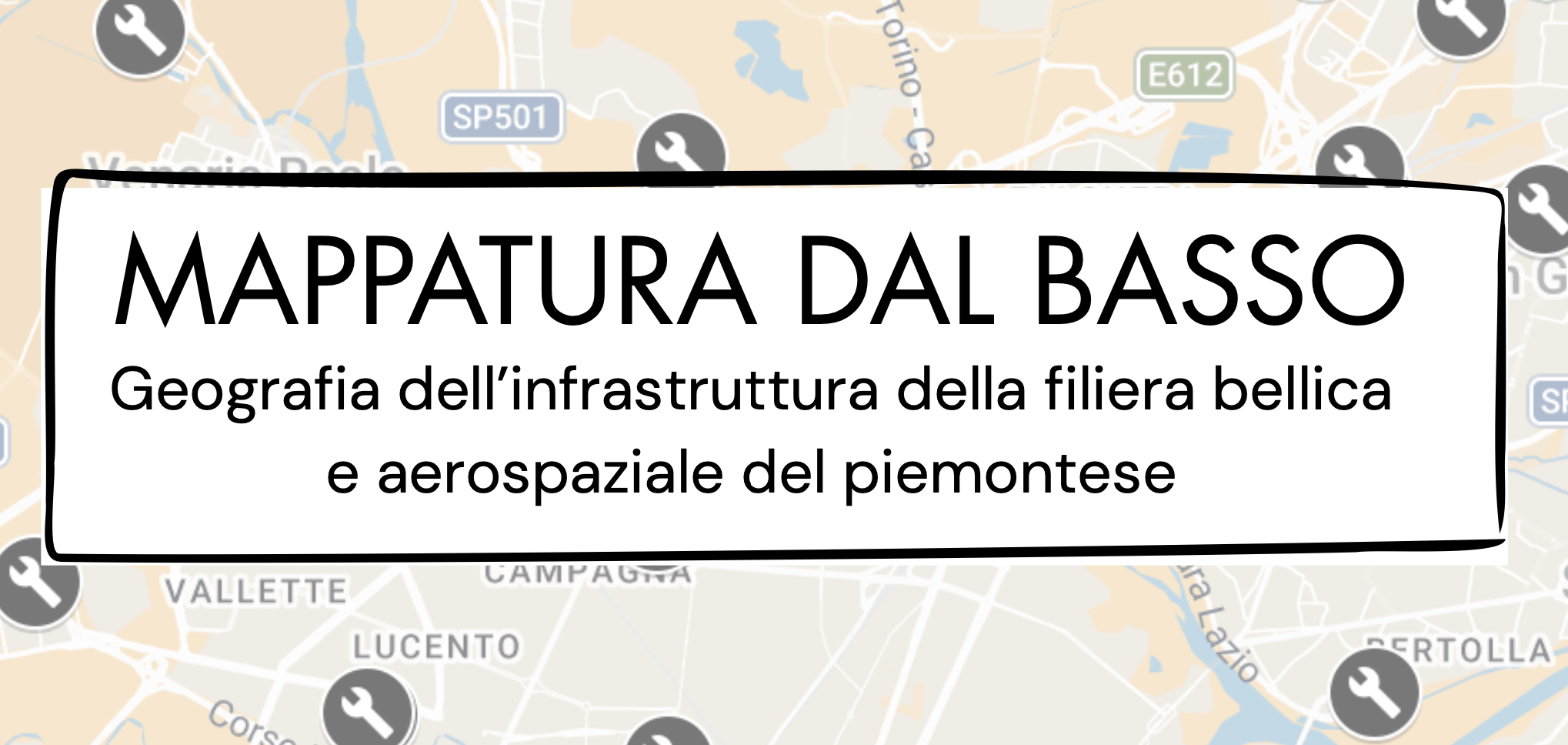 Mappatura dal basso: geografia dell’infrastruttura della filiera bellica e aerospaziale del Piemonte