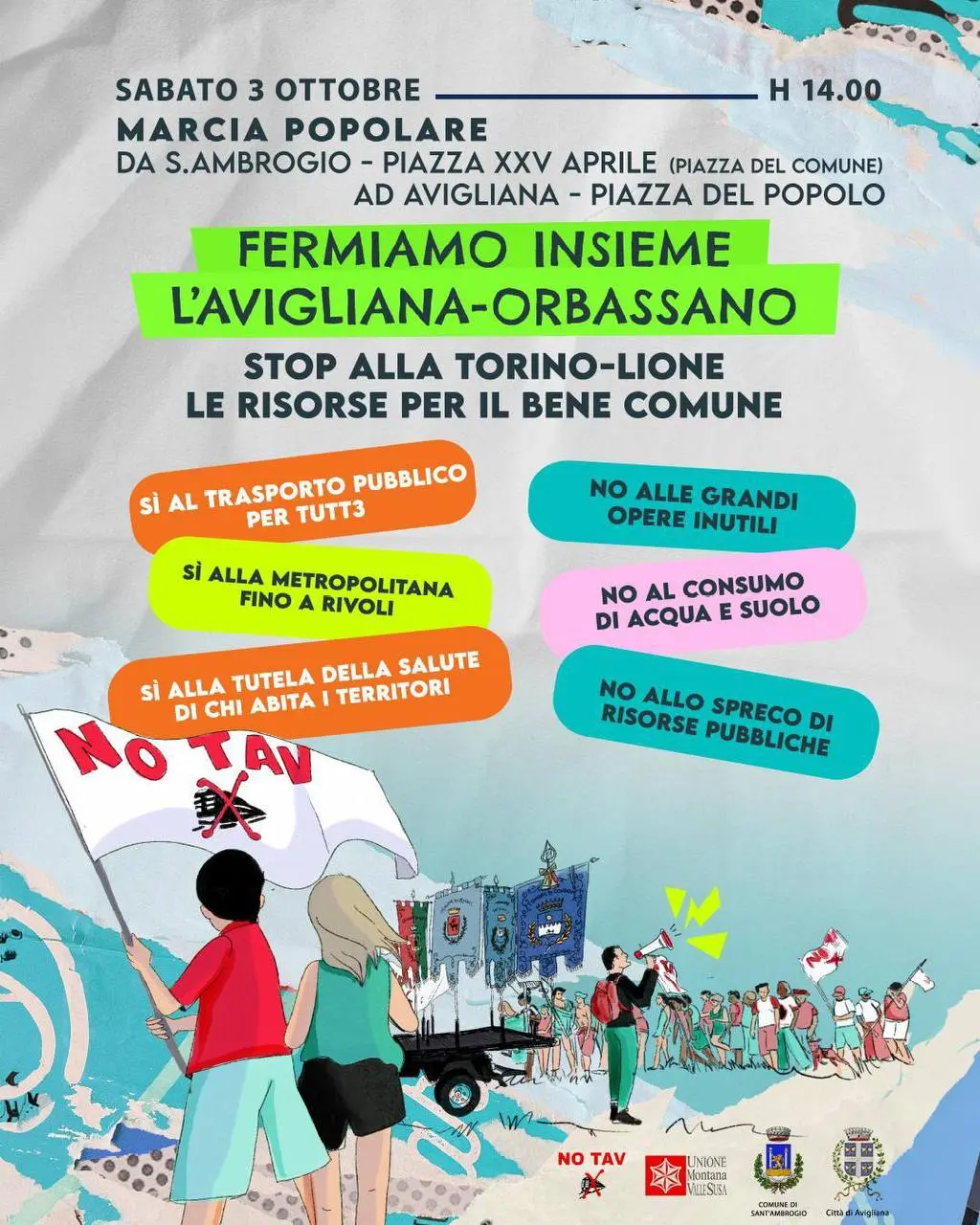 Il 3 ottobre torniamo a marciare insieme